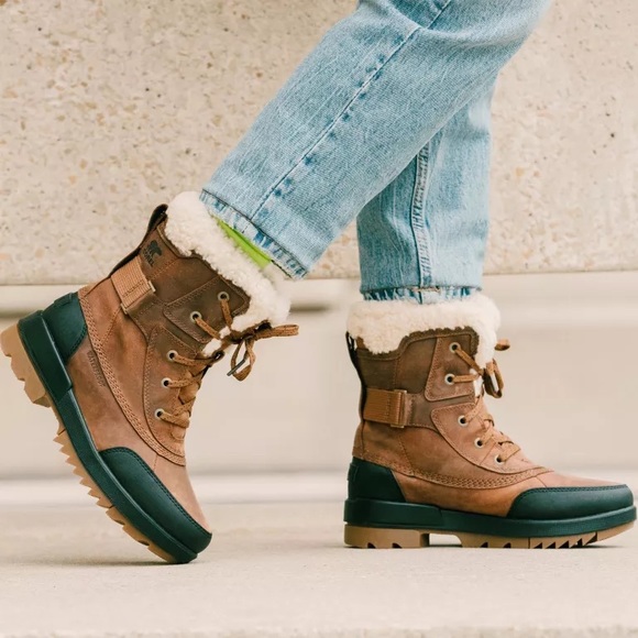 NWT SOREL Tivoli IV Parc Waterproof Lamb Shearling Lined Snow Boot - Size: 5.5 - Picture 5 of 17